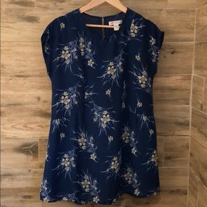 Floral print mini dress